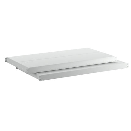 Steel shelf, max. shelf load 450 kg, pack of 2, for overall shelf depth 500 mm.