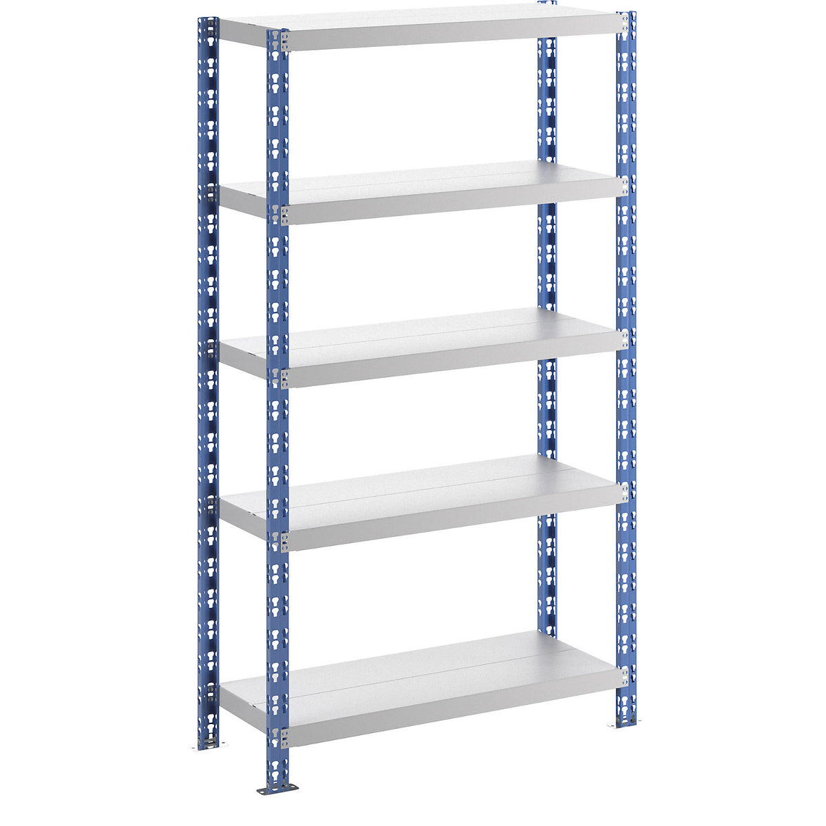 Universal boltless shelving unit, robust, sheet steel shelves, HxWxD 1820 x 1050 x 400 mm, standard shelf unit.