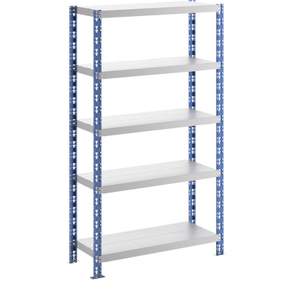Universal boltless shelving unit, robust, sheet steel shelves, HxWxD 1820 x 1050 x 400 mm, standard shelf unit.