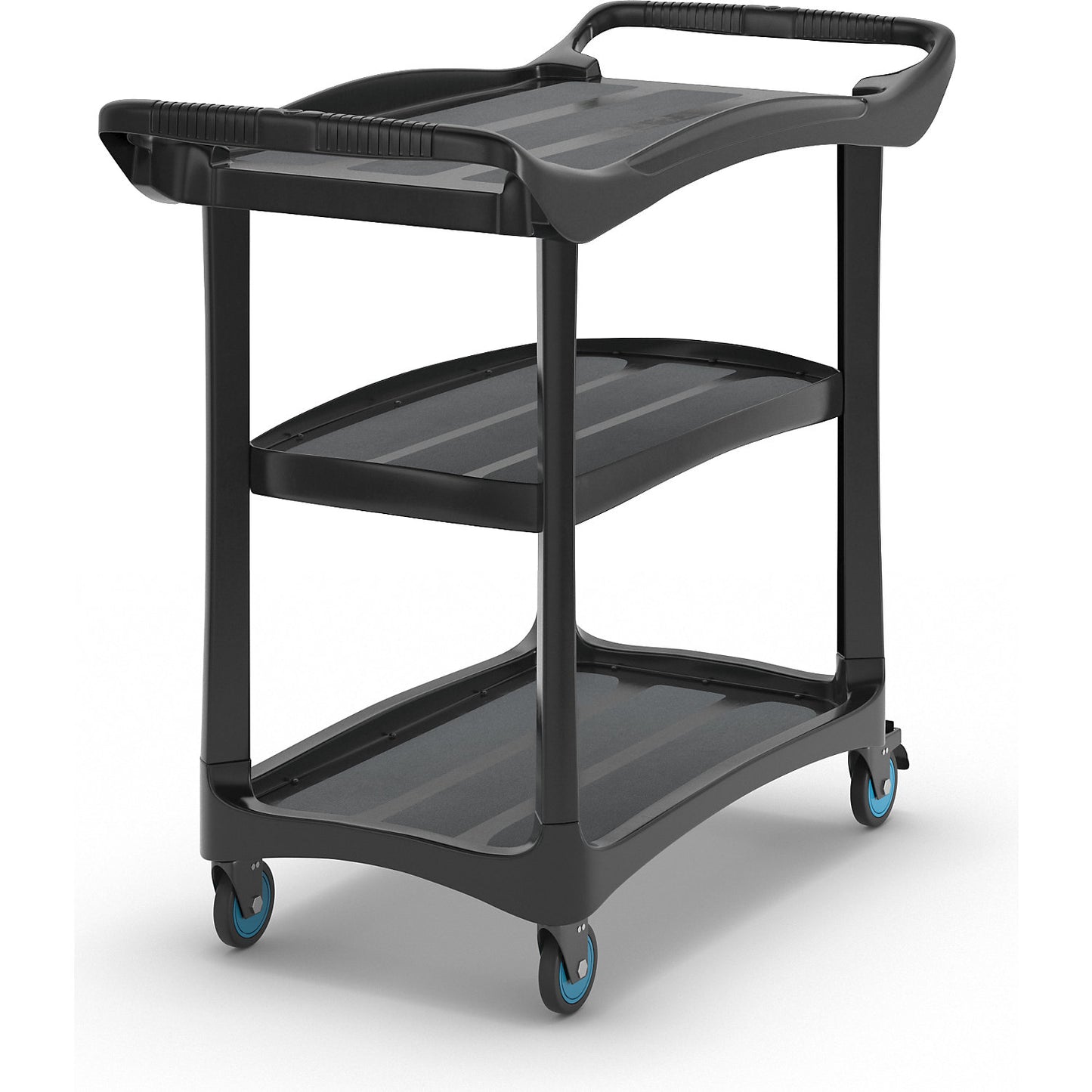 Serving trolley with 3 shelves, without cladding, LxWxH 1115 x 525 x 960 mm.