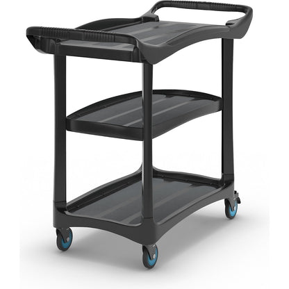 Serving trolley with 3 shelves, without cladding, LxWxH 1115 x 525 x 960 mm.