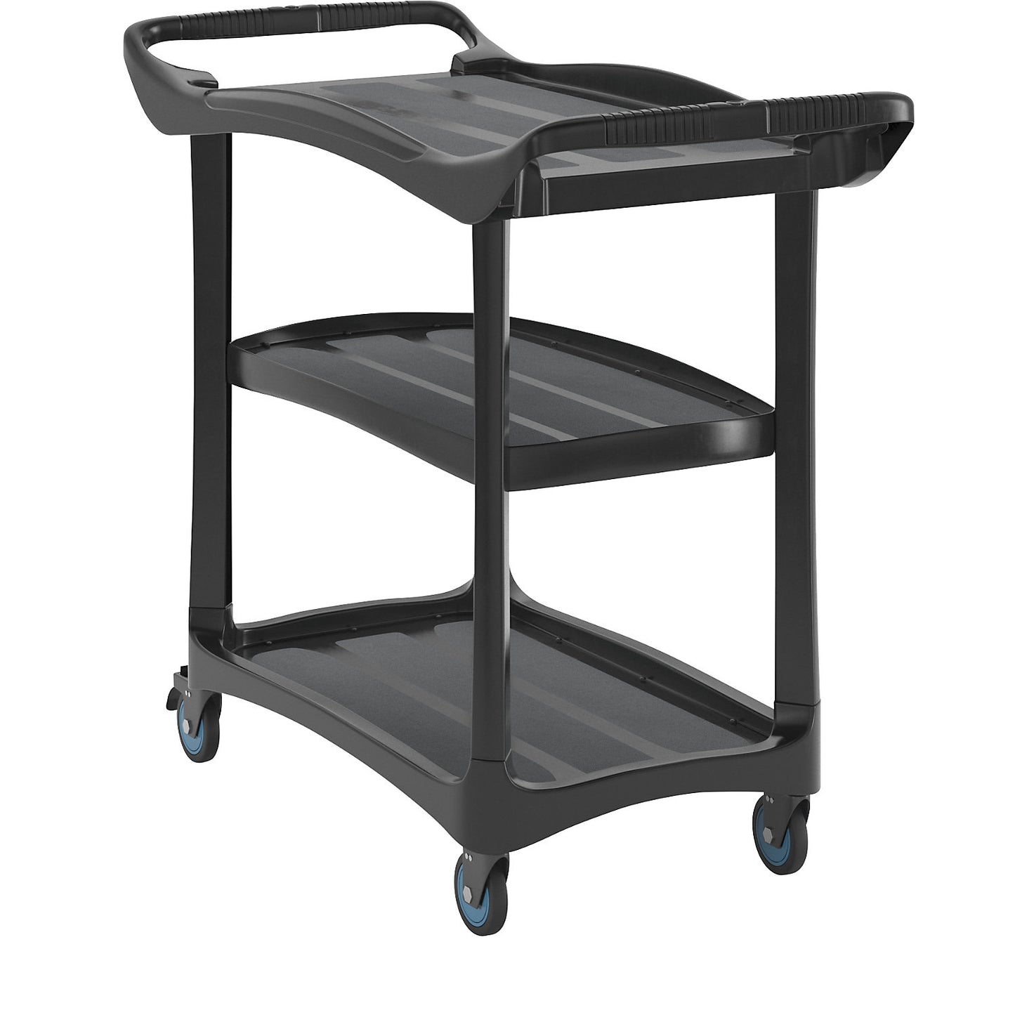 Serving trolley with 3 shelves, without cladding, LxWxH 1115 x 525 x 960 mm.