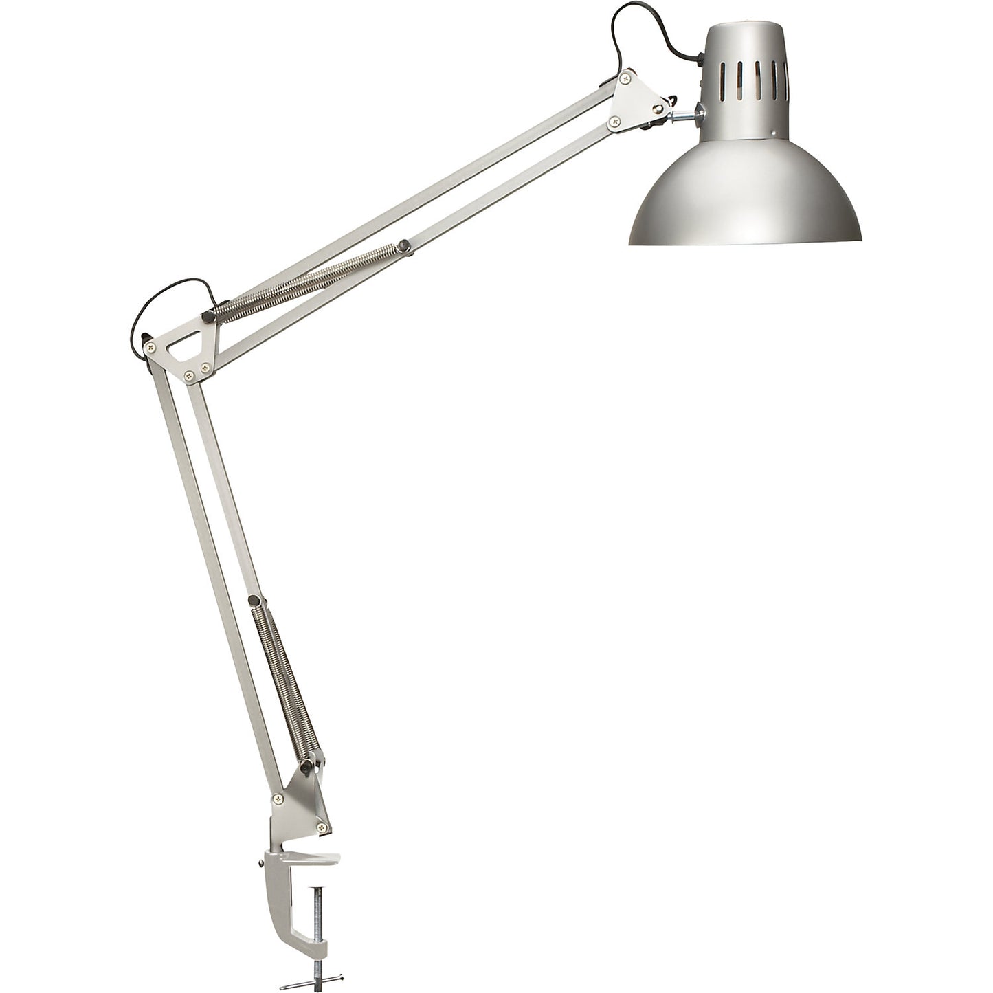 MAULstudy desk lamp, with clamp base, bulb not included, silver.