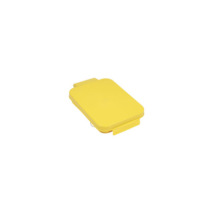 Cover, rectangular, for recyclable waste collectors, yellow.