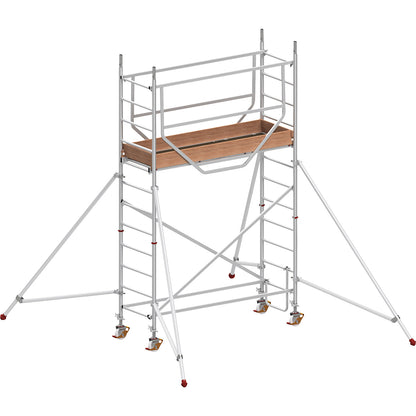 ADVANCED SAFE-T 7075 mobile access tower, welded, platform 2.08 x 0.61 m, max. working height 4.25 m.