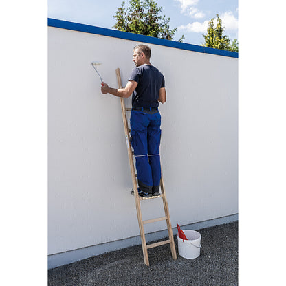 Wooden lean to ladder, with rungs, 8 rungs.