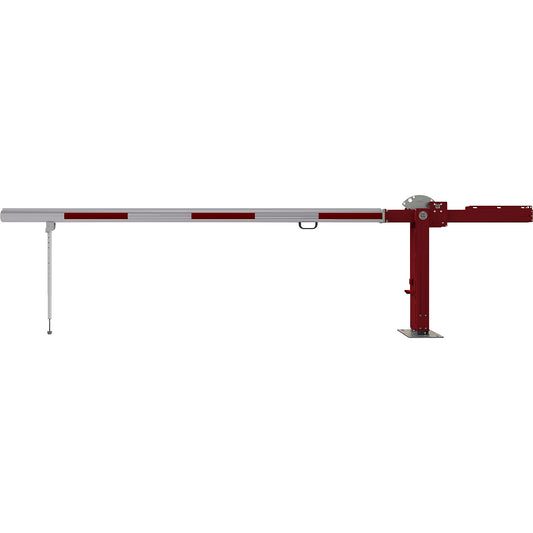 Access barrier, barrier, with counterbalance weight and spring loaded pendulum support, barrier beam length 3.5 m.