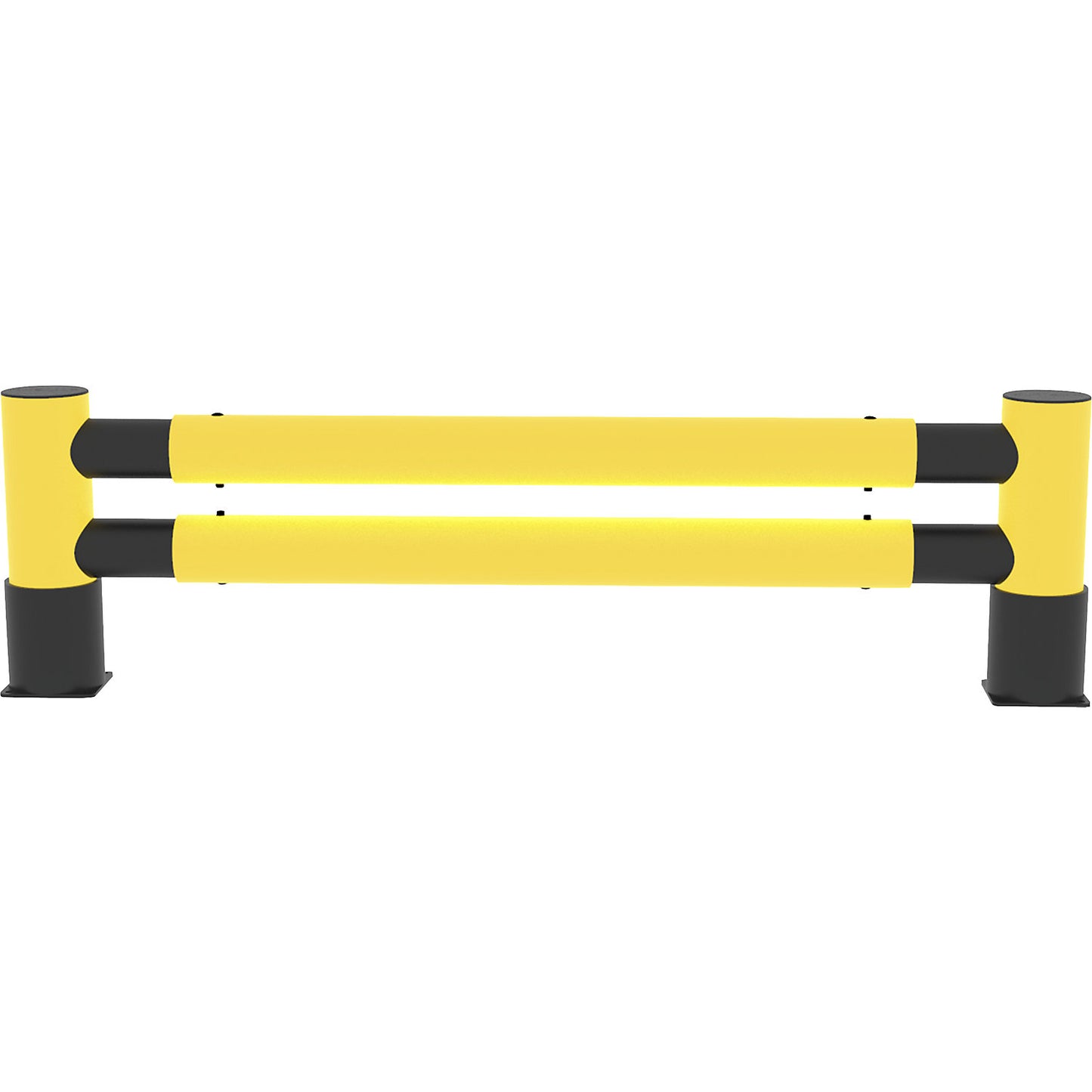 Pallet racking end protection, made of flexible plastic, 2 rails, 2538 mm.