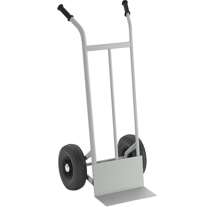Professional sack truck NST100, max. load 200 kg, pneumatic tyres 260 x 85 mm.