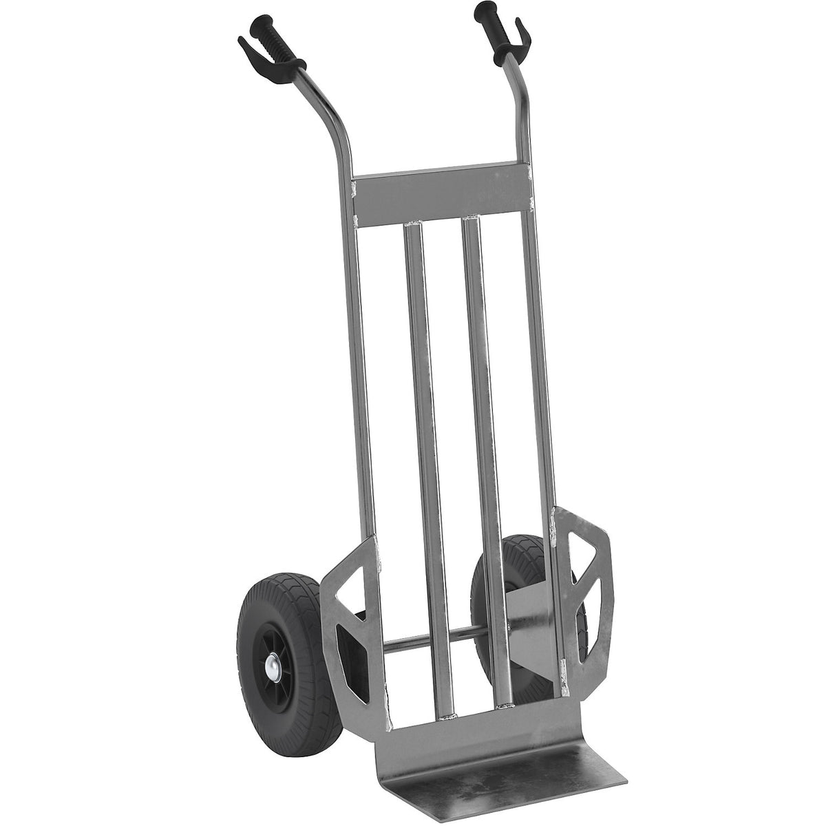 Professional sack truck NST200, aluminium, polyurethane tyres 260 x 85 mm.