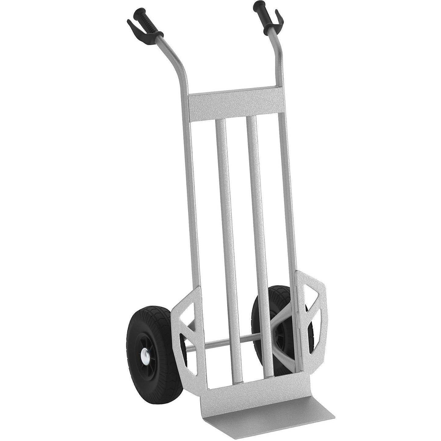 Professional sack truck NST200, powder coated steel, pneumatic tyres 260 x 85 mm.