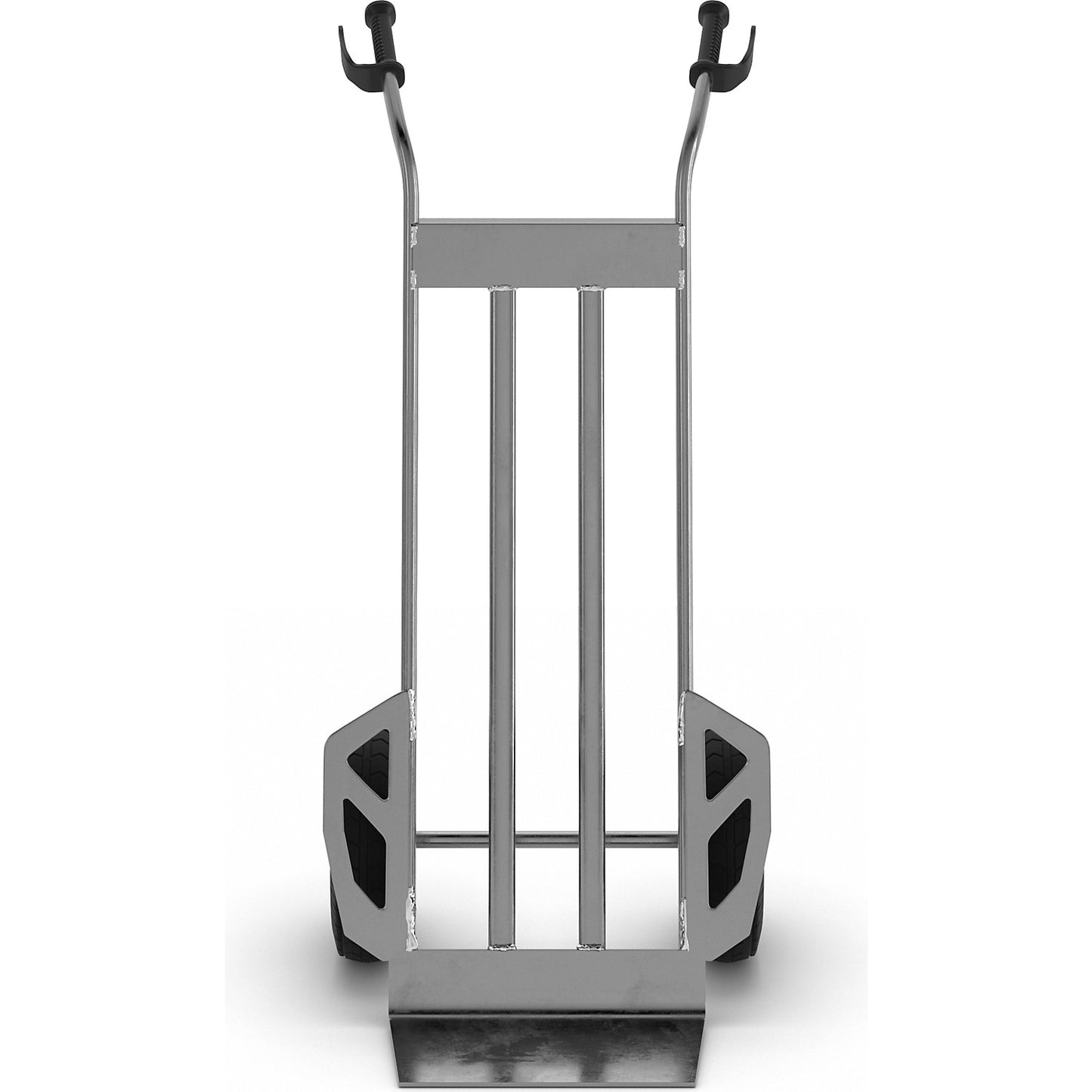Professional sack truck NST200, aluminium, pneumatic tyres 260 x 85 mm.