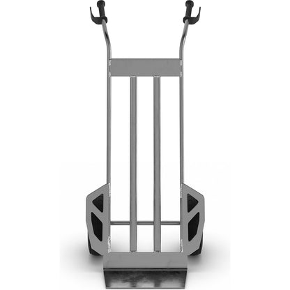 Professional sack truck NST200, aluminium, pneumatic tyres 260 x 85 mm.