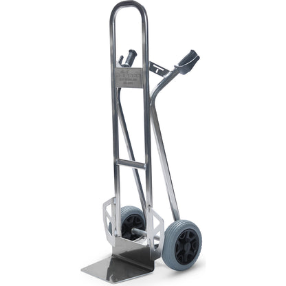 Professional sack truck NST300, aluminium, polyurethane tyres 260 x 85 mm.