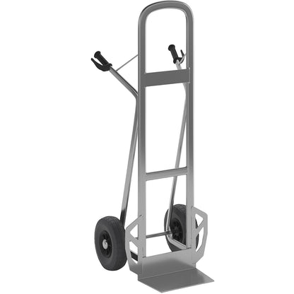 Professional sack truck NST300, aluminium, pneumatic tyres 260 x 85 mm.