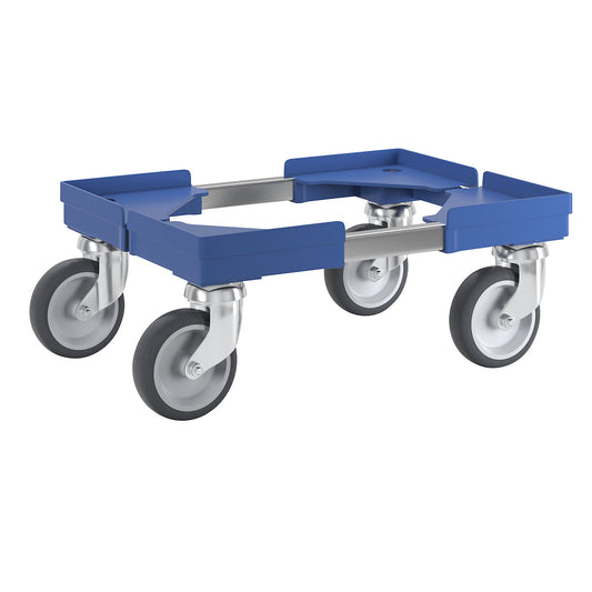 Professional wheeled base, hybrid, for Euro format 400 x 300 mm, blue.