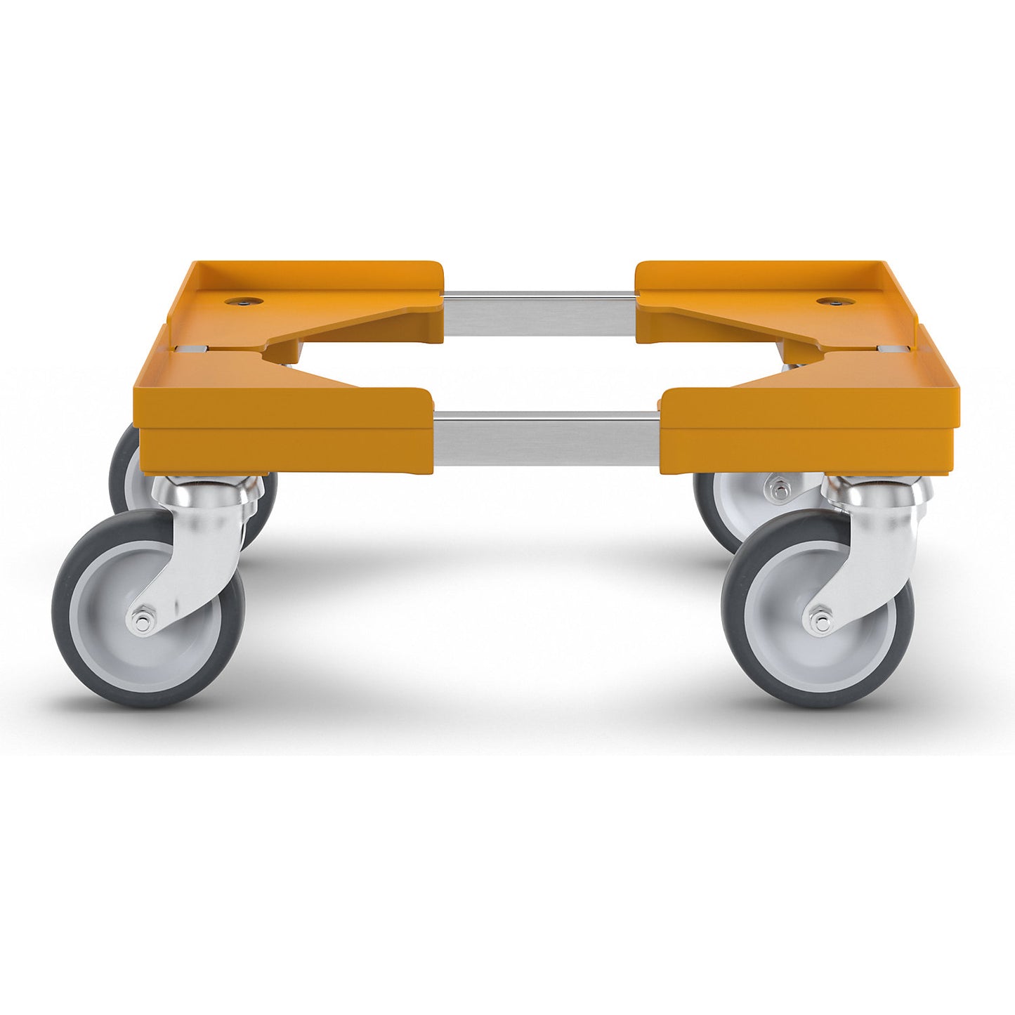 Professional wheeled base, hybrid, for Euro format 400 x 300 mm, yellow.