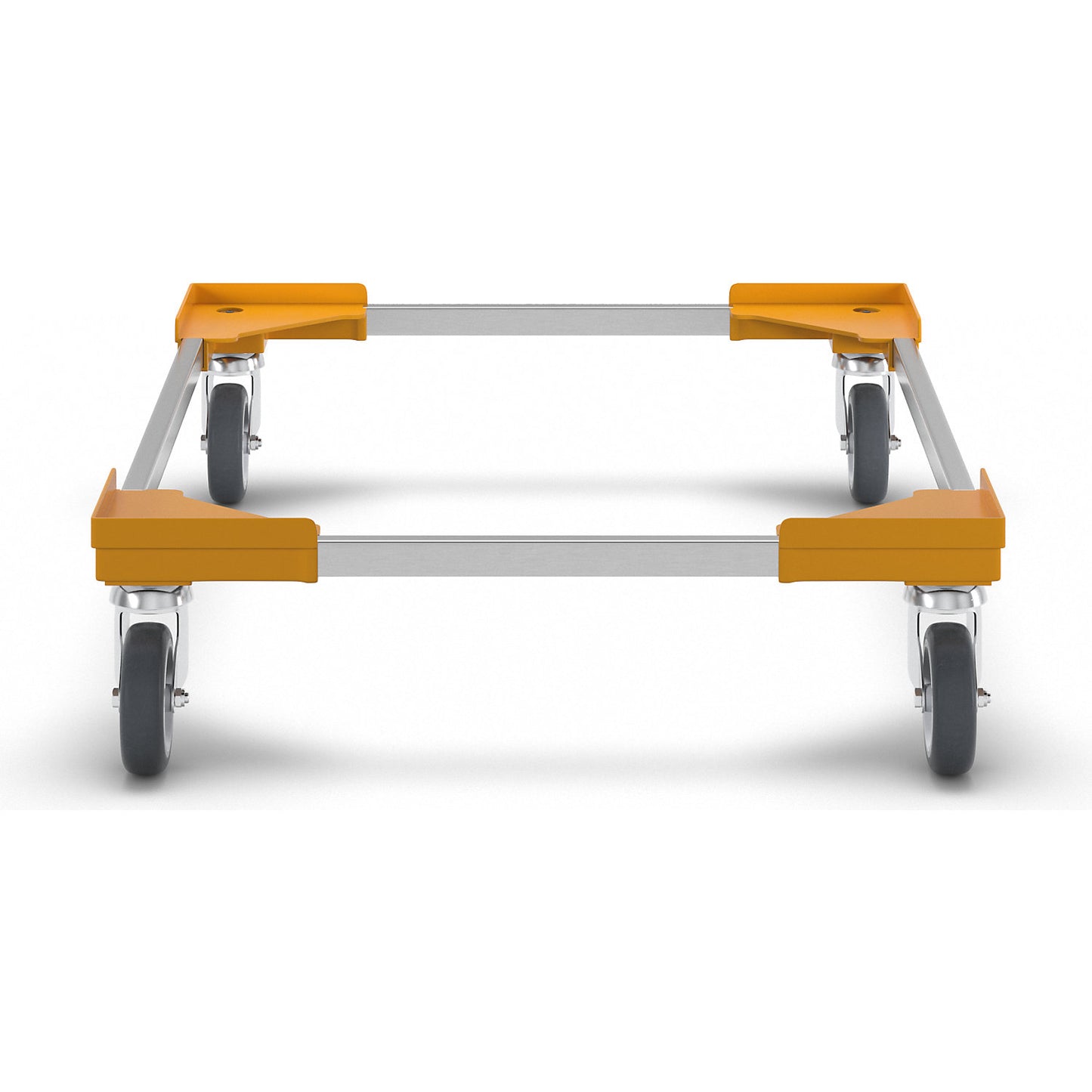 Professional wheeled base, hybrid, for Euro format 800 x 600 mm, yellow.