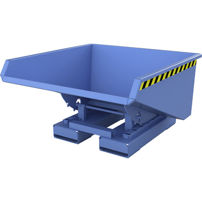 Tilting skip incl. roll-off mechanism, capacity 0.225 m³, LxWxH 960 x 925 x 540 mm, blue.