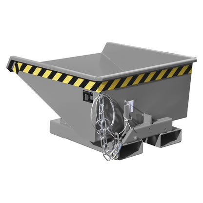 Tilting skip incl. roll-off mechanism, capacity 0.225 m³, LxWxH 960 x 925 x 540 mm, grey.
