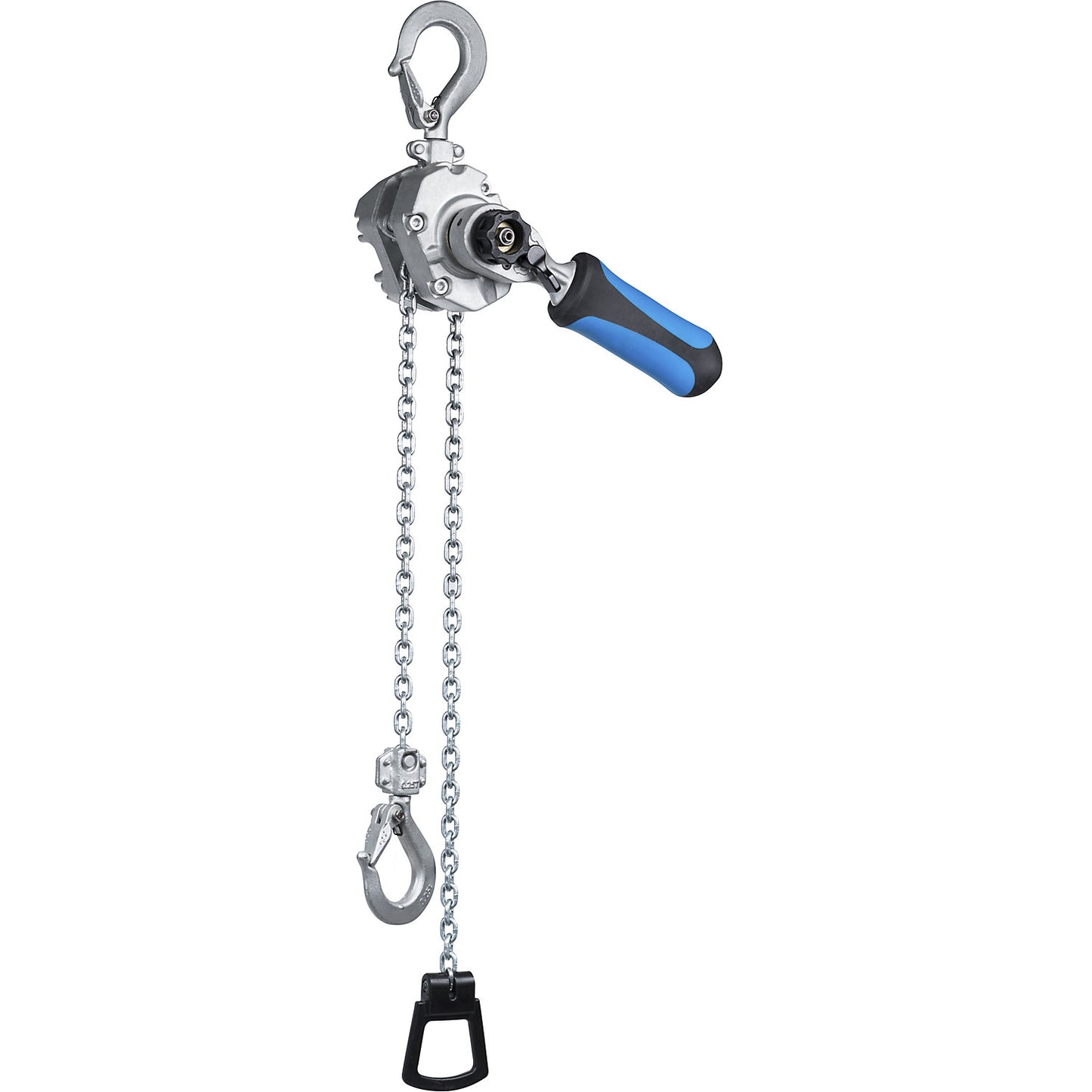 AH ratchet chain hoist, standard lifting height 1.5 m, max. load 250 kg.