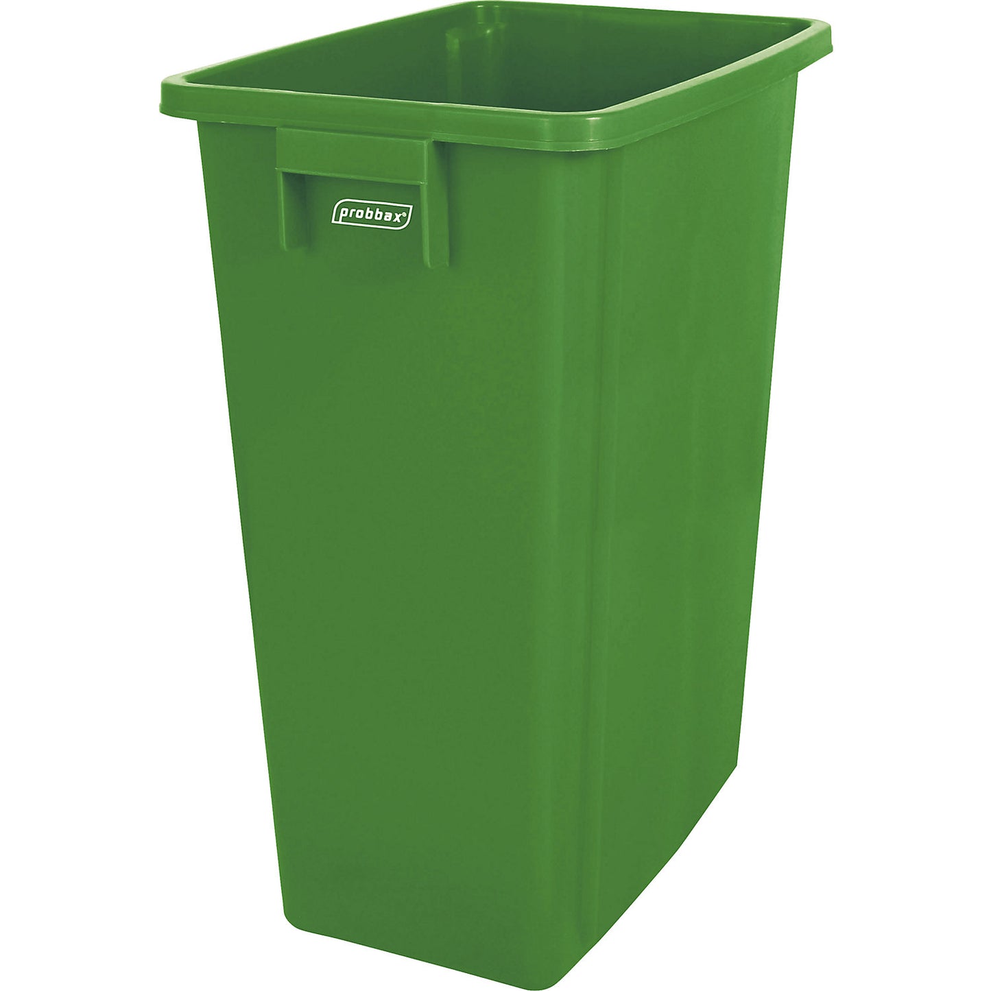 Robust recyclable waste collector, 60 l, green.