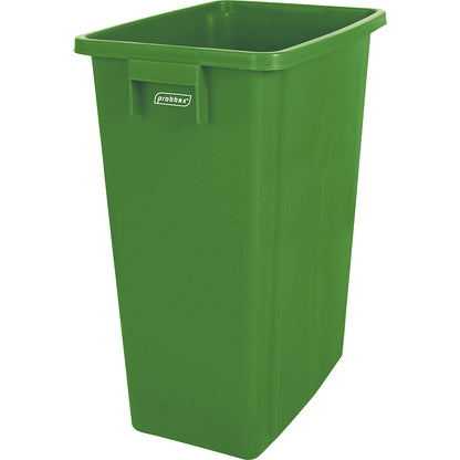 Robust recyclable waste collector, 60 l, green.