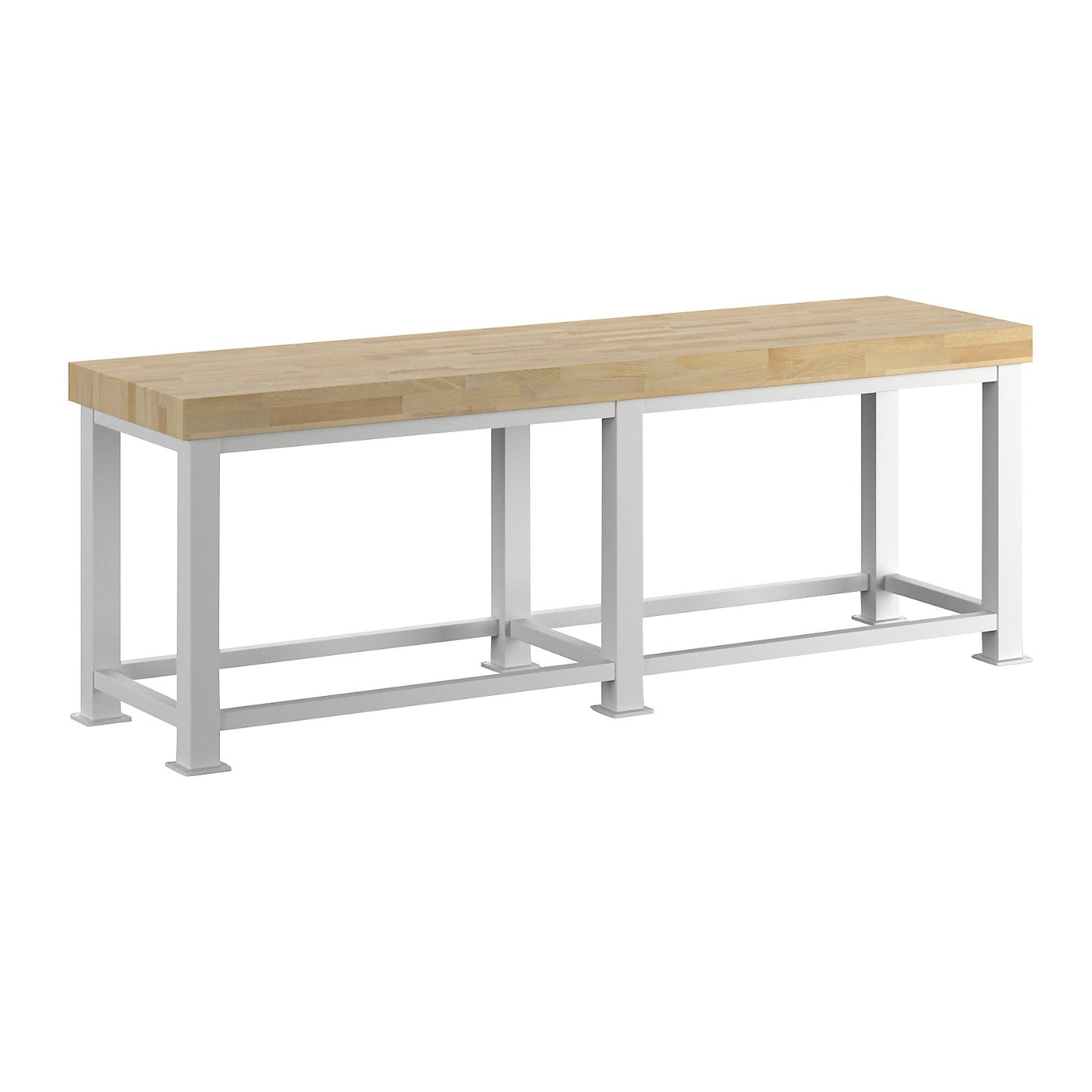 Heavy duty workbench, worktop thickness 100 mm, WxD 2500 x 700 mm.