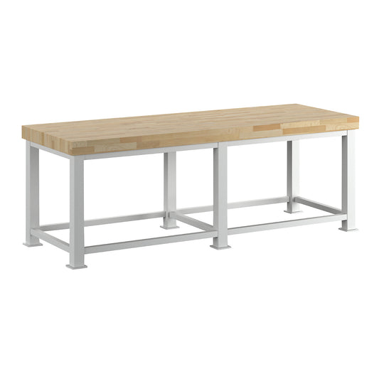 Heavy duty workbench, worktop thickness 100 mm, WxD 2500 x 900 mm.