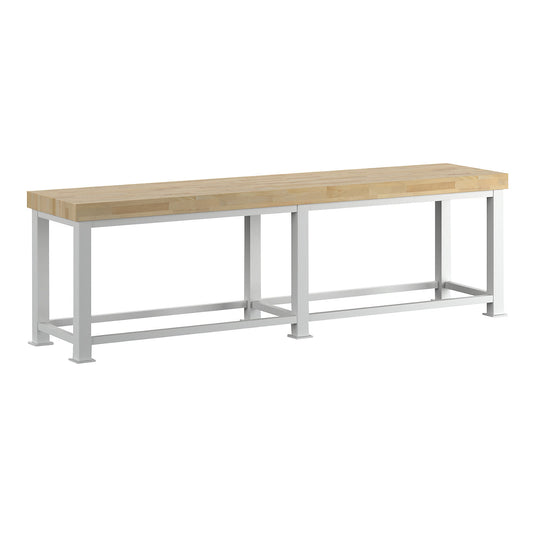 Heavy duty workbench, worktop thickness 100 mm, WxD 3000 x 700 mm.
