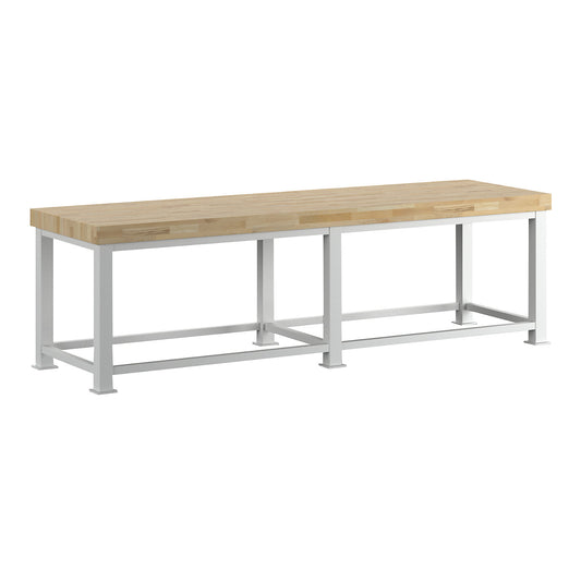 Heavy duty workbench, worktop thickness 100 mm, WxD 3000 x 900 mm.