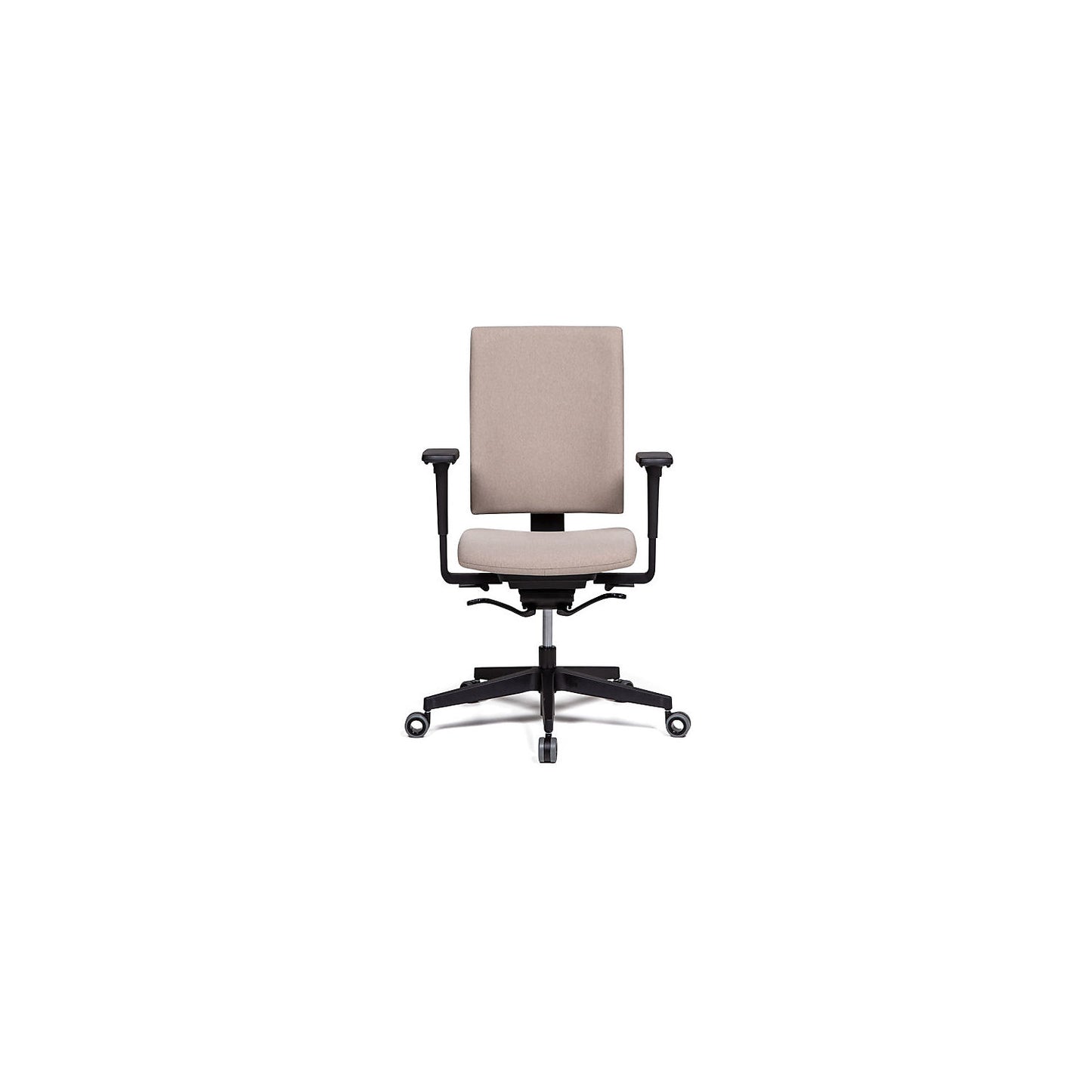 Bianca office chair, synchronous mechanism, beige/black.
