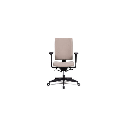 Bianca office chair, synchronous mechanism, beige/black.