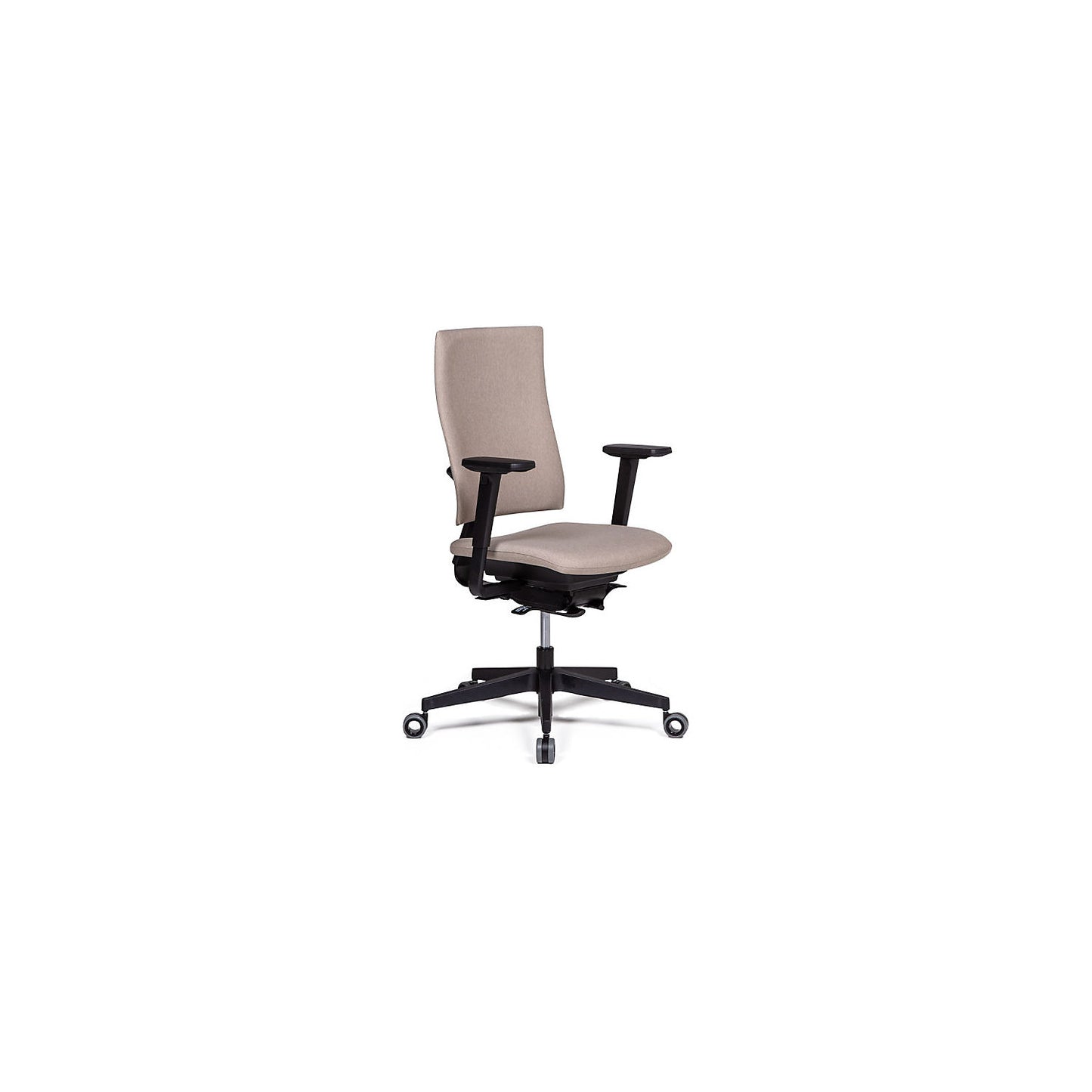 Bianca office chair, synchronous mechanism, beige/black.