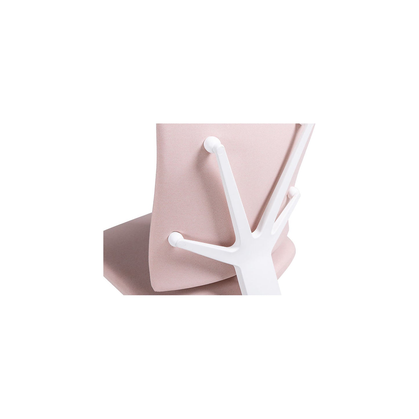 Bianca office chair, synchronous mechanism, pink/white.