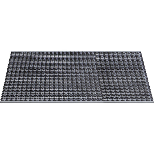 Aluminium dirt-trapping system EAZYCARE WAVE, rubber insert, LxW 1585 x 785 mm.