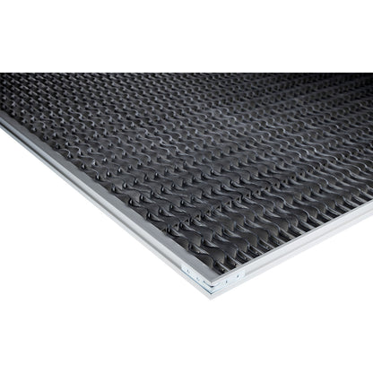 Aluminium installation frame, for aluminium profile matting, for LxW 585 x 385 mm.