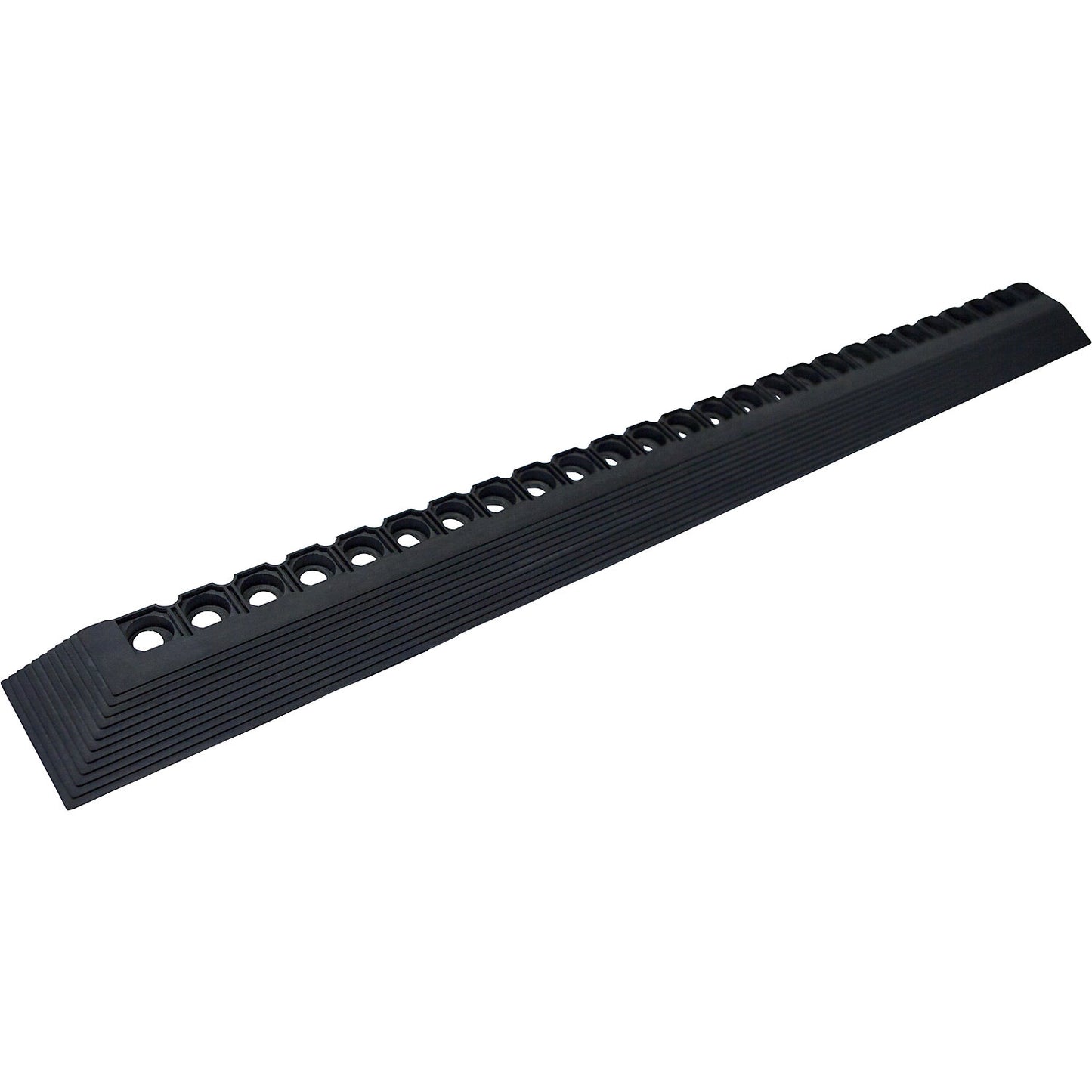 Edge rail for rubber ring matting, incl. corner, for 1000 mm, incl. 3 connectors.