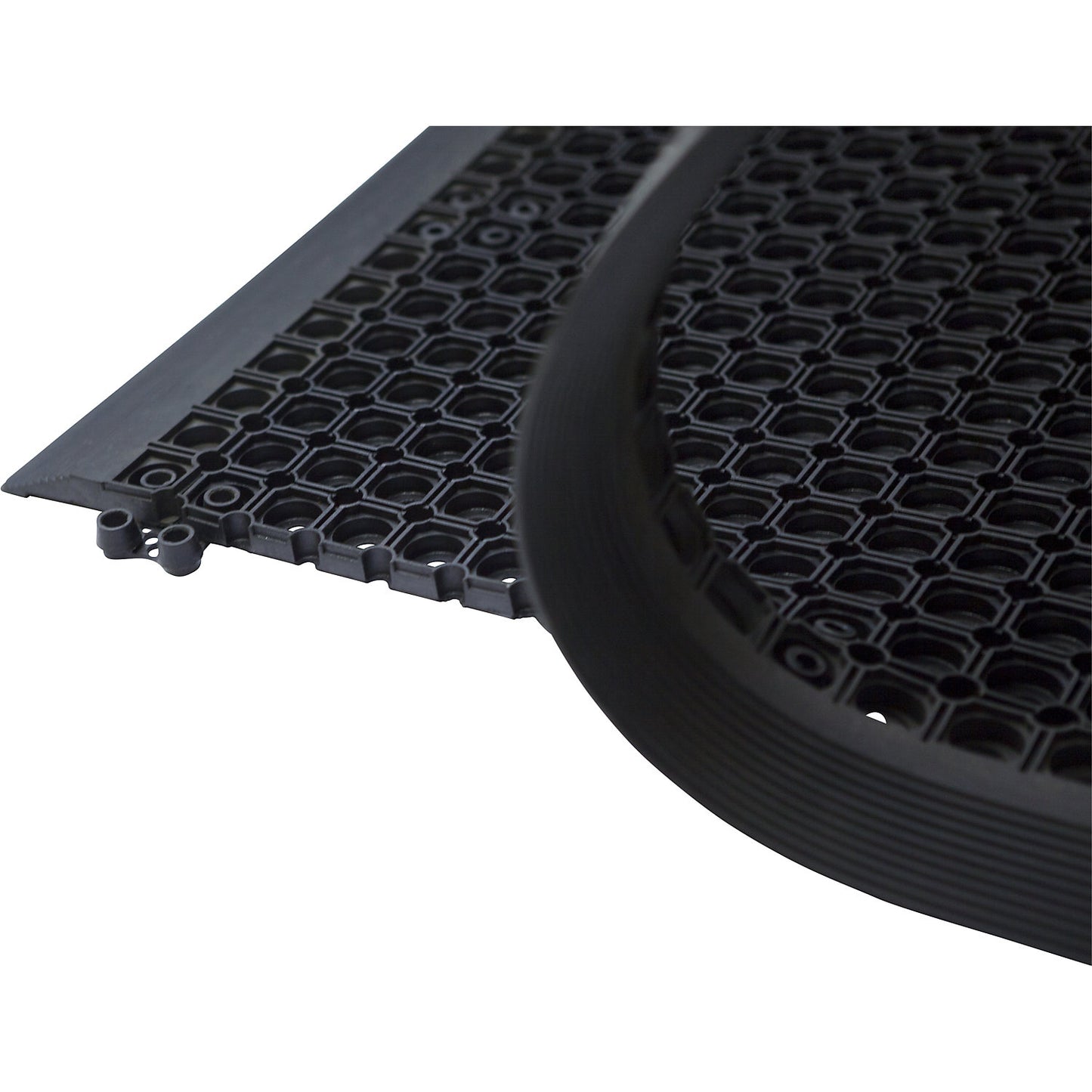 Edge rail for rubber ring matting, incl. corner, for 1500 mm, incl. 4 connectors.