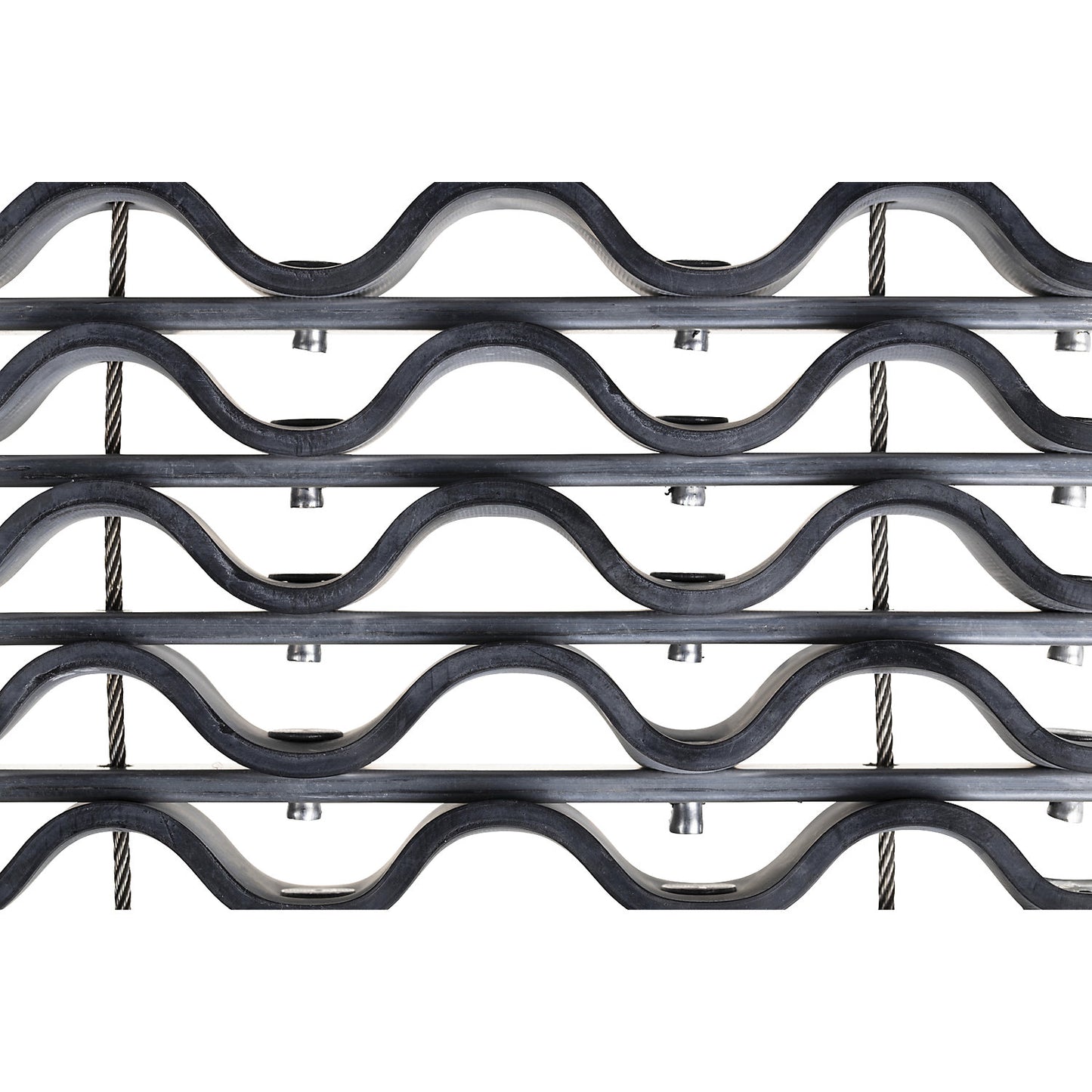 Aluminium dirt-trapping system EAZYCARE WAVE, rubber insert, LxW 1585 x 785 mm.