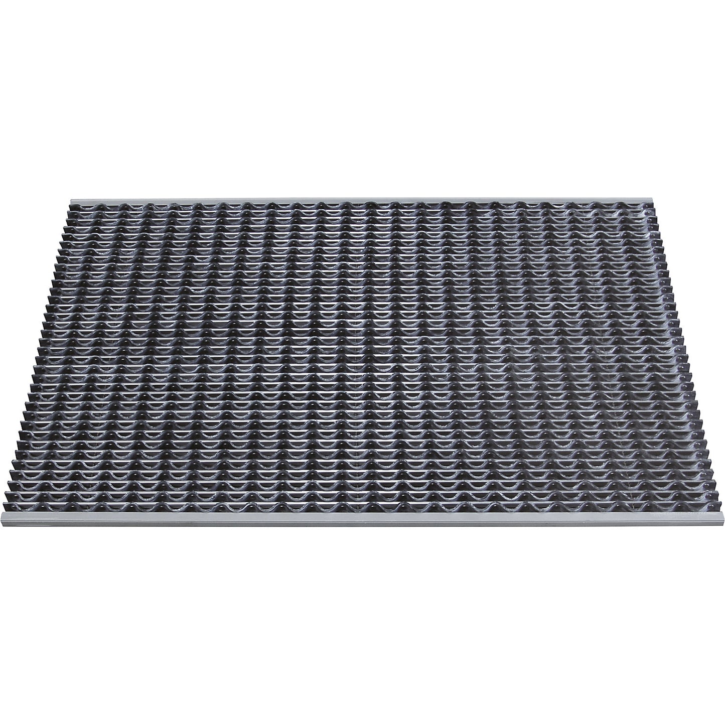 Aluminium dirt-trapping system EAZYCARE WAVE, rubber insert, LxW 1185 x 785 mm.
