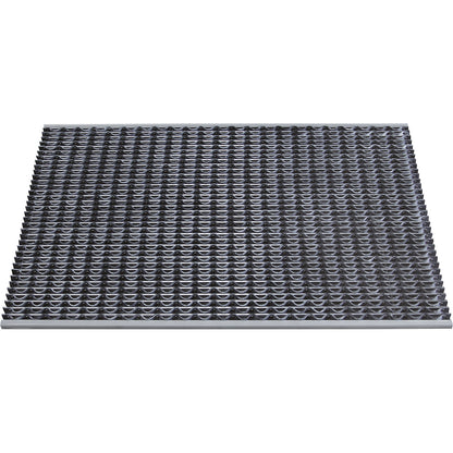 Aluminium dirt-trapping system EAZYCARE WAVE, rubber insert, LxW 1185 x 785 mm.