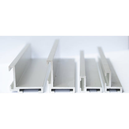 Aluminium installation frame, for aluminium profile matting, for LxW 585 x 385 mm.