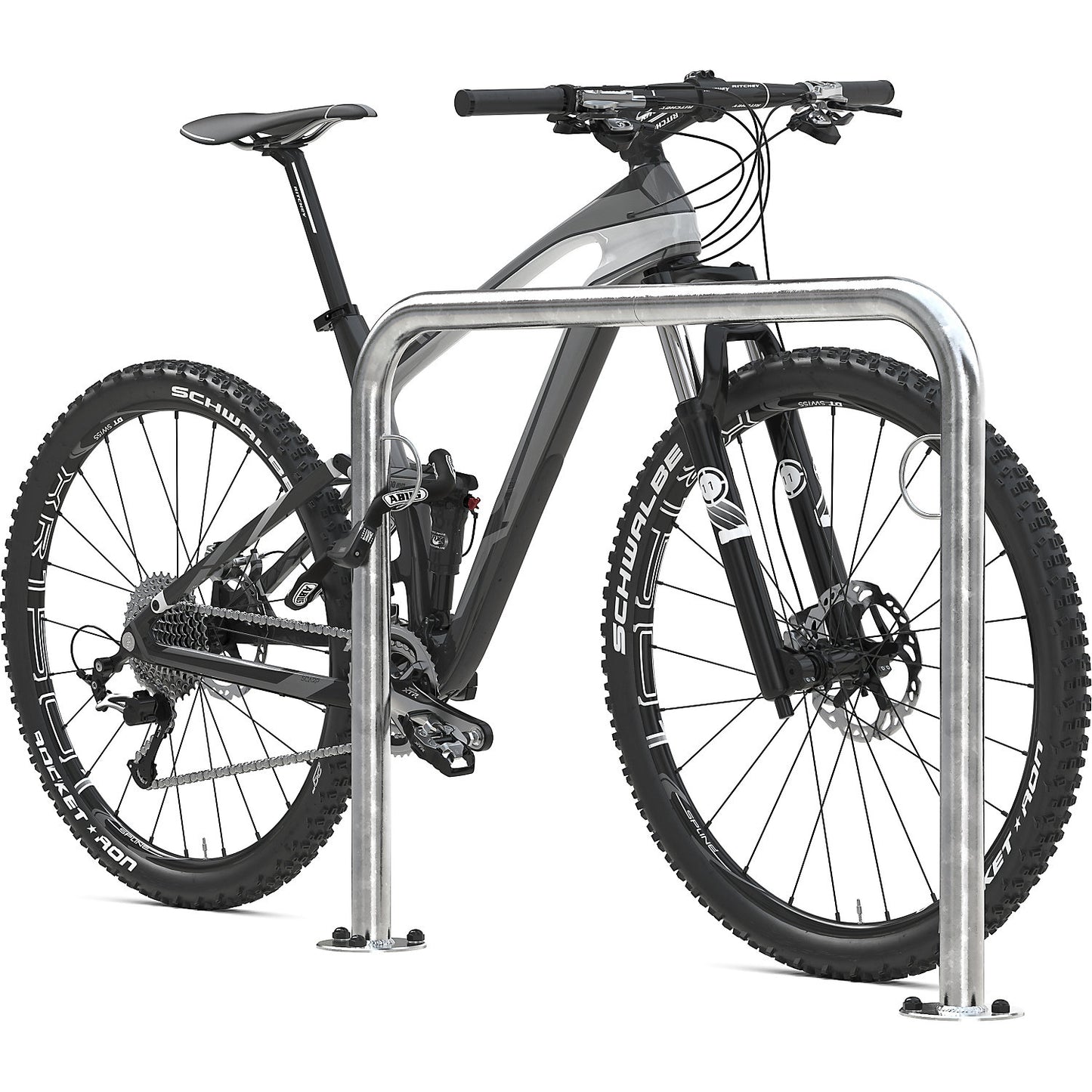 TRUST bicycle parker, for bolting in place, width 1000 mm, pack of 3.