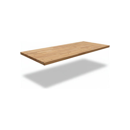 Beech workbench top, width x depth 2000 x 750 mm, solid beech.