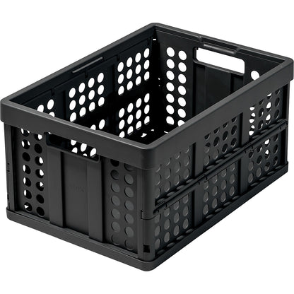 CLAX folding box, capacity 46 l, black.