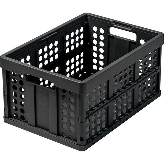 CLAX folding box, capacity 46 l, black.