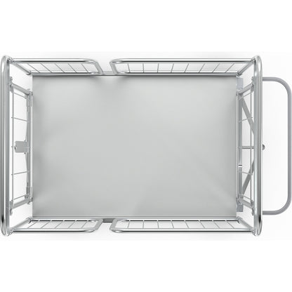 Trolley with panels on four sides, internal length 1000 mm, LxWxH 1200 x 750 x 1180 mm.
