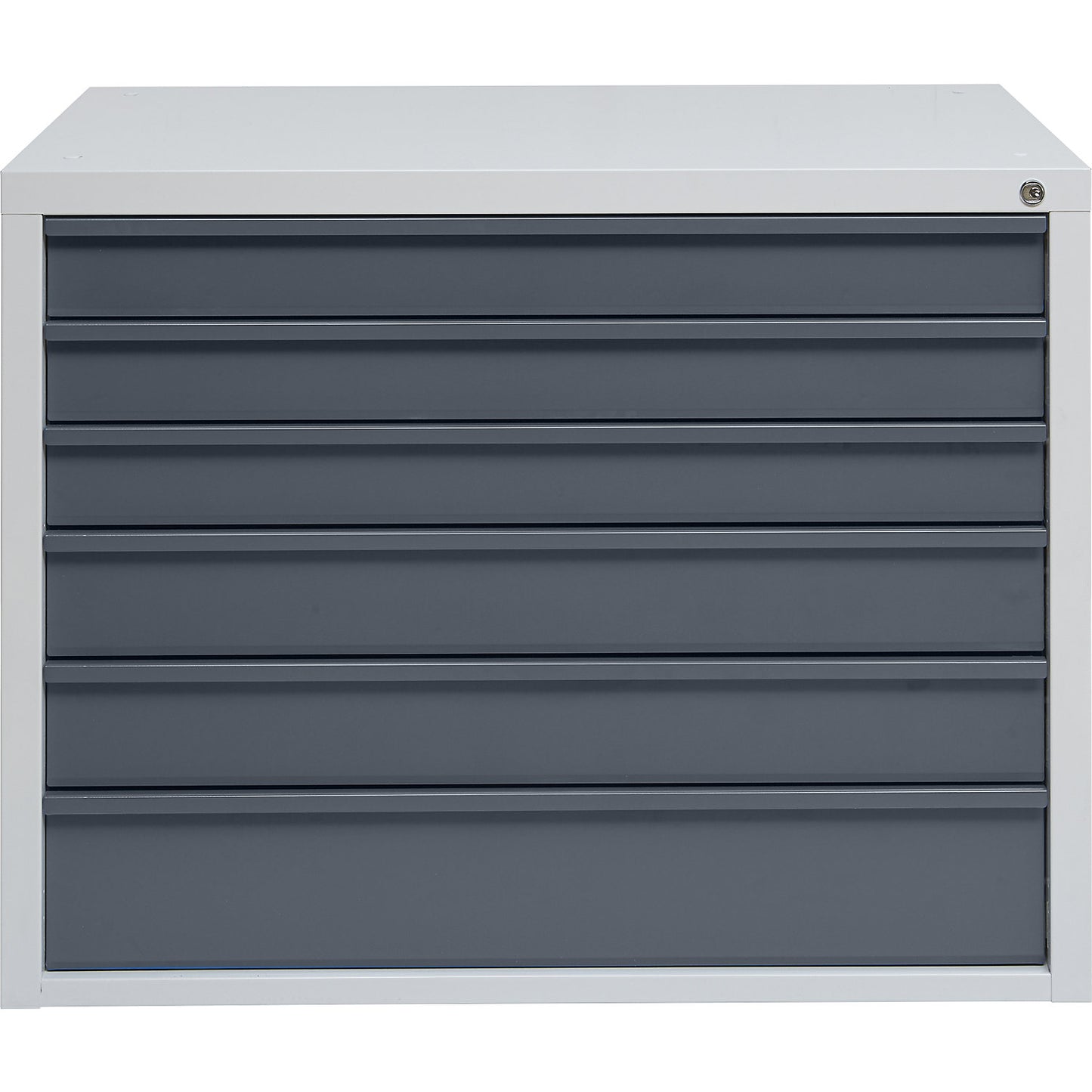 Drawer cupboard, 6 drawers, width 1050 mm, anthracite front.