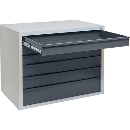 Drawer cupboard, 6 drawers, width 1050 mm, anthracite front.